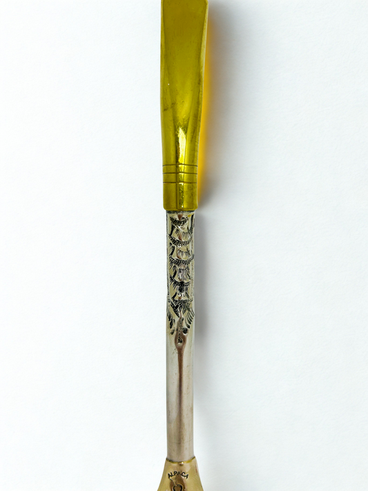 Bombillon de Alpaca Cincelado