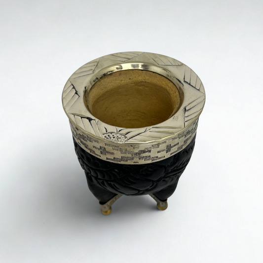 Mate Imperial Exclusivo Base Bolitas Y Cuero Labrado